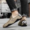 Men's Loafers Casual Leather Shoes Outdoor Moccasins Low-top Sneakers