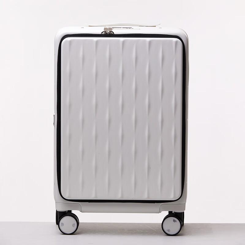 Cmierf Kuect Front-Opening Zippered Luggage 18 inch