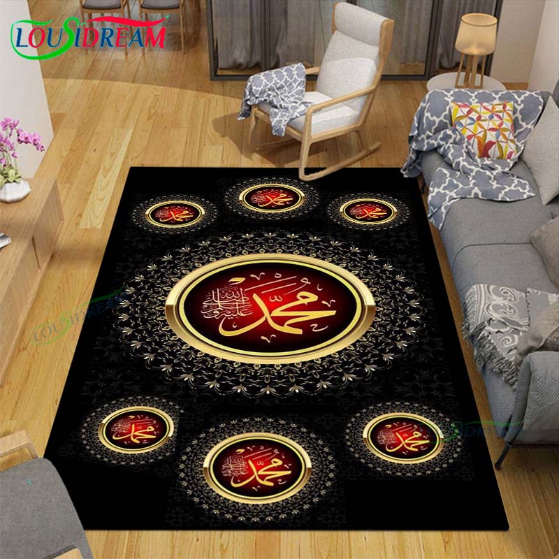 Fashion Muslim Prayer Carpets Bedroom Becoration Living Room Decoration Carpets for Bed Room Rug Anime Rug  Area Rug