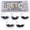 Mink Lashes 25mm Fluffy Messy 3d Eyelashes Wholesale 4/10/30/50 Pcs / Lot Long Thick Mink Eyelashes Makeup