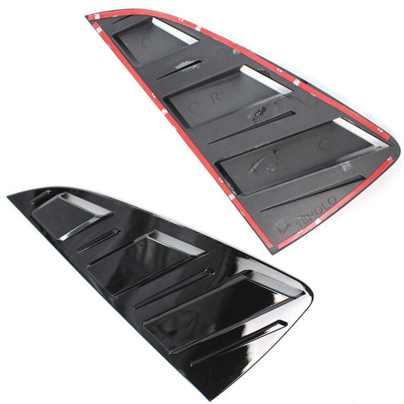 Paar Auto Heckscheibenabdeckung Verkleidung für Volkswagen VW Polo MK5 6R 6C 2011-2018 Hinteres Seitenteil Seitenfenster Jalousie