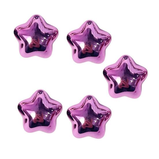 

Metallic Star Charms 16mm Electroplated Flatback Stars Five-Pointed Star Charms for DIY Mobile Phone Cases Jewelry Making Hairpins Craft Supplies 20PCS