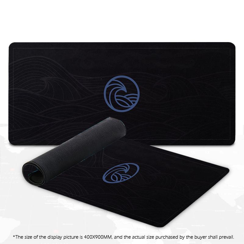 Japanese Mouse Pad Gamer Waves Playmat Gray Art Aesthetics XL Computer Home HD Mousepad XXL Office Soft Non-Slip PC Table Mat