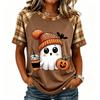 Women's Short Sleeve Raglan T-Shirt Round Neck Letter Print Casual Tee