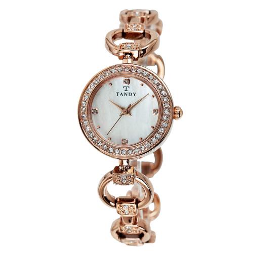 [TANDY] TANDY Modern Classic Women s Metal Watch Rose Gold 4016 FREE