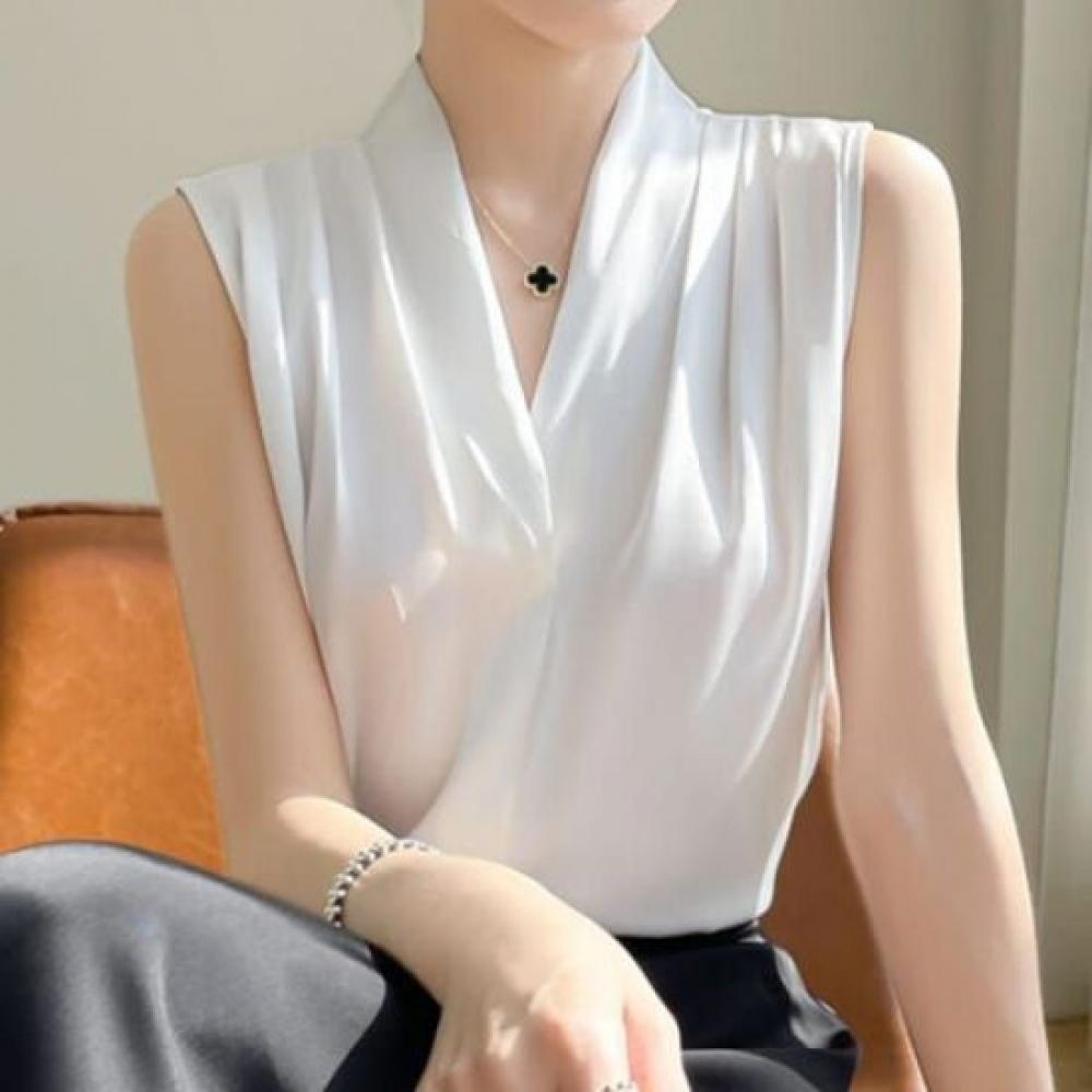 NaVaVa V Neck sleeVeless Blouse Nb2211
