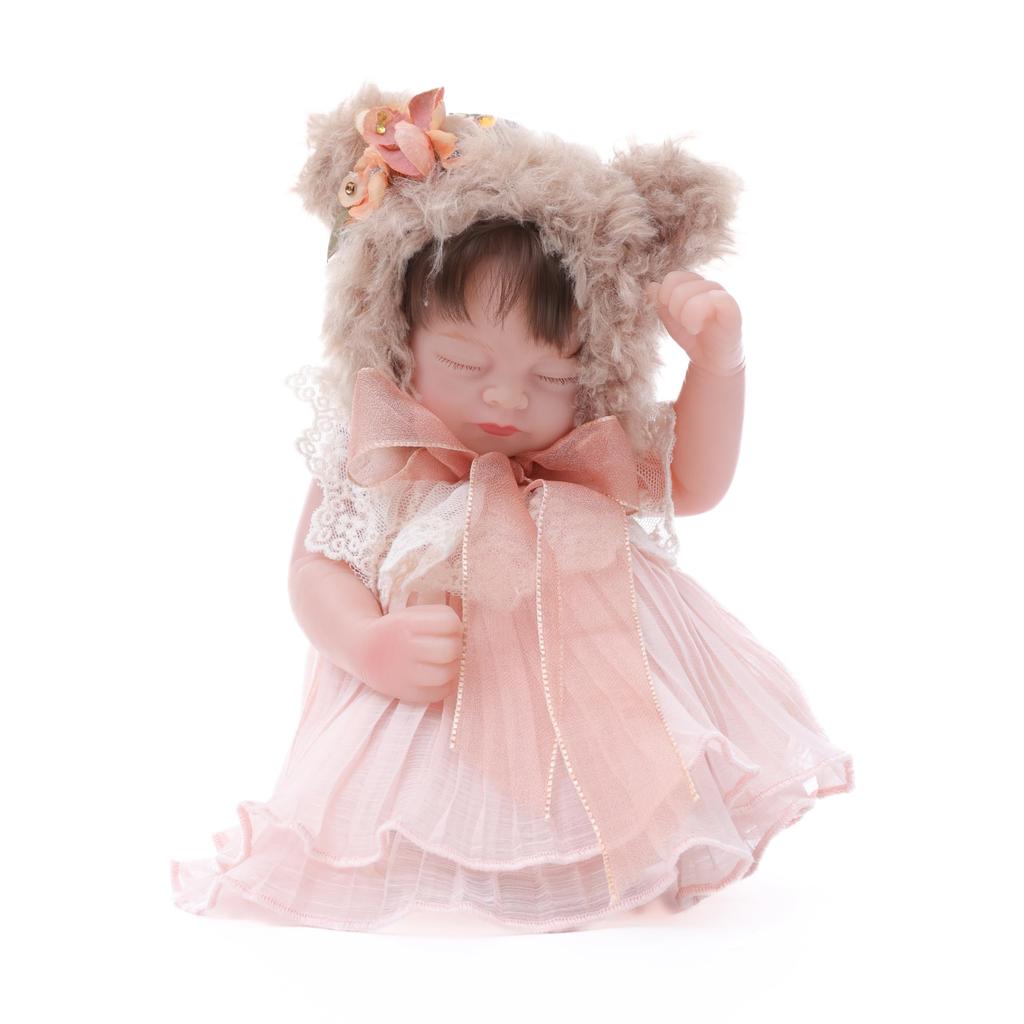 Cloveray 30cm Reborn Doll 12-inch Baby Doll Interactive Baby Doll Realistic and posable body, removable clothing, water play safe Perfect doll for