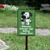 Funny Dog Poop Metal Sign Vintage Iron Wall Decor 8x12 Inch Outdoor Garden Yard Art for Dog Owners