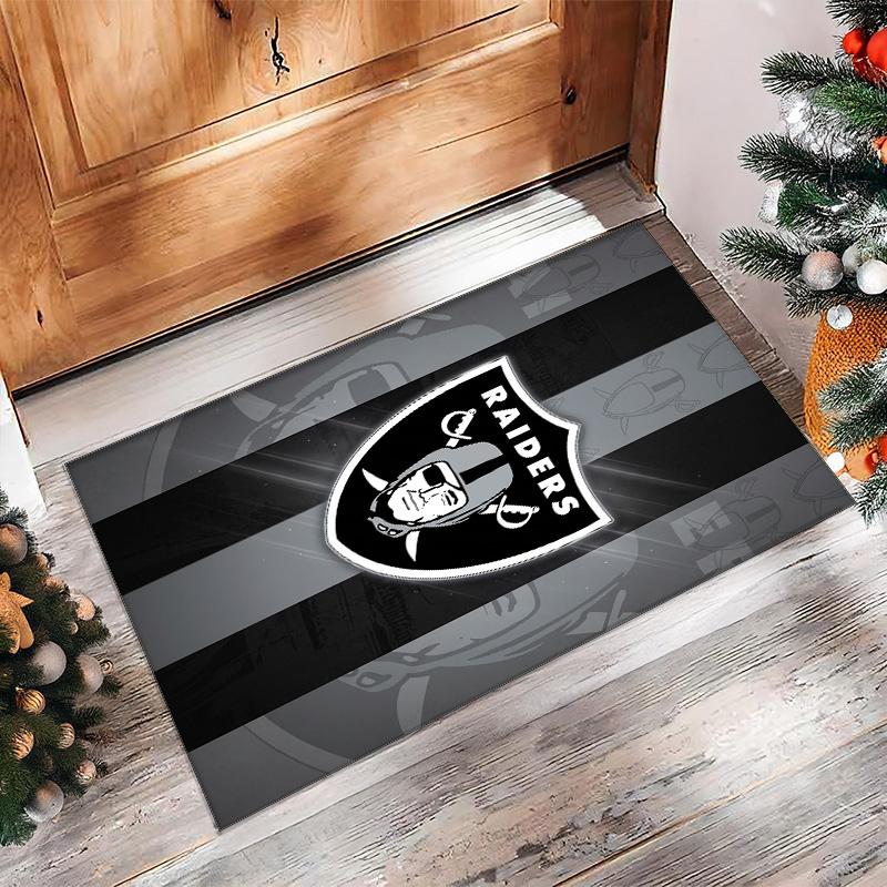 Tappeto in velluto di cristallo Las Vegas Raiders Morbido Anti?Tappetino Antiscivolo Comodo per Casa Soggiorno Camera da Letto Tappeto Decorativo