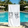 Cute GANADI Anime Towel For Outdoor Camping Beach Towel Super Absorbent Quick-Drying Summer Towel
