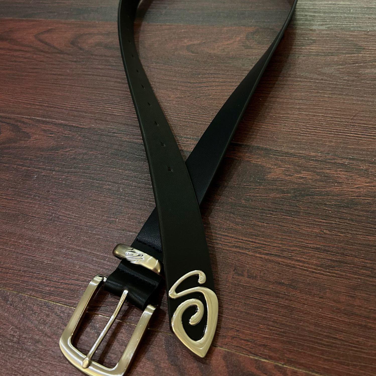 

Stu Retro Unisex Leather Belt with Metal Buckle - Cleanfit, Simple American Design, Versatile.