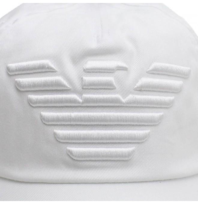 Emporio Armani auffällige Baseballkappe weiß