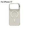 Frosted Matte Translucent Magnetic Case For iPhone 17 17Pro 17Air 17 Pro Max Metal Bracket For Magsafe Wireless Charge Cover