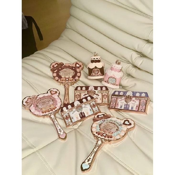 Flower Knows 5Pcs Full Face Makeup Gift Set Lip Gloss Eyeshadow Blush Highlighter Women Daily Cosmetic Box Birthday Holiday Gift