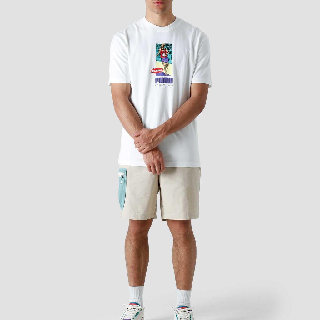 New PUMA BUTTER GOODS T Shirts Men's White 534058-52