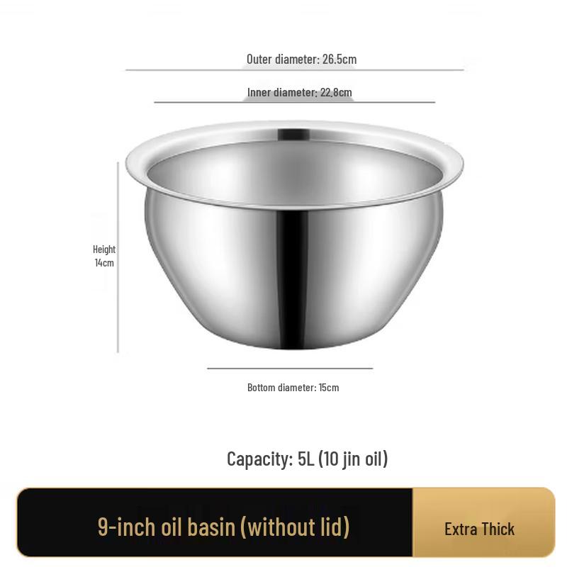 Extra Thick Stainless Steel Oil Pot Set