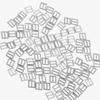 100pcs 4mm Miniature Doll Belt Buckles Sliver Mini Patchwork Buckle  for DIY Adjustable