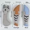 Cute Stuffed Simulation Fish Cat Toy Soft Cat Shape Pet Squeaky Toy with Bell Bite Resistant Interactive Chew Toy Training Aid