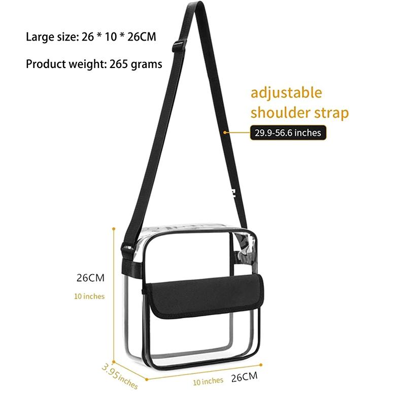 

Прозрачный рюкзак из ПВХ, уличный, легкий, водонепроницаемый, школьная сумка, сумки для хранения, стадион, пляж, спортивные сумки для девочки, мальчика, подарки 26x26x10cm