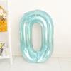 Jelly Blue Number Balloons 0-9 Birthday Wedding Party Decora for Adult Child Birthday Baby Shower Party DIY Photo 32inch Balloon