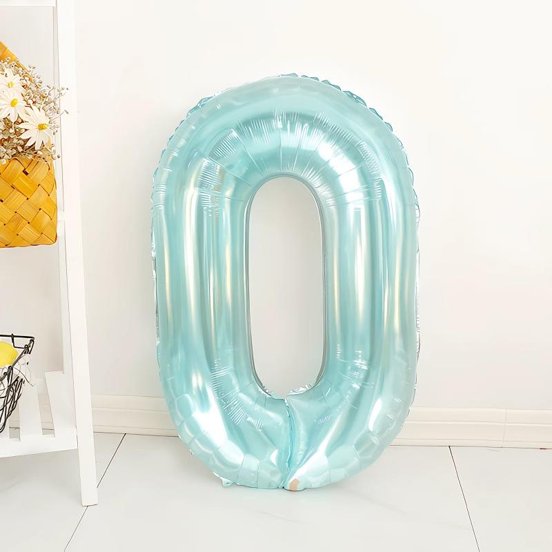 Jelly Blue Number Balloons 0-9 Birthday Wedding Party Decora for Adult Child Birthday Baby Shower Party DIY Photo 32inch Balloon