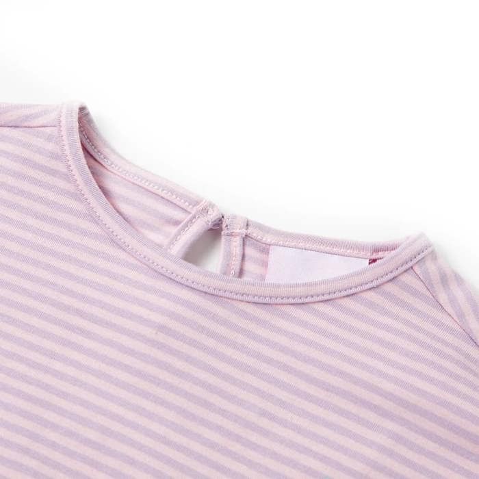 Children's T-shirt with Lilac Ruffle Sleeves 92/104/116/128/140
