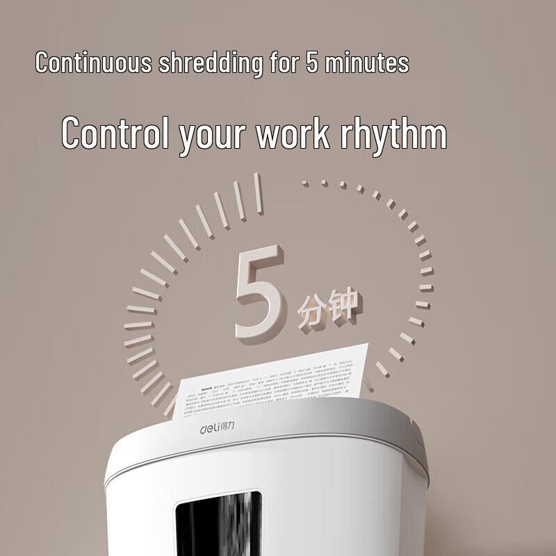 Deli P-4 Mini Portable Paper Shredder CN Plug (adapter Included)