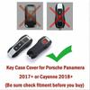 Innenraumverkleidungen Neue Mode Leder Fernbedienung Auto Schlüsselanhänger Schale Hülle Abdeckung Für Porsche Cayenne Panamera 911 Macan Taycan Original