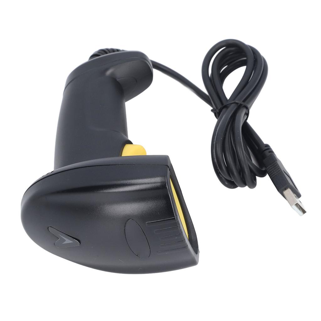 Przewodowy skaner kodów kreskowych USB, pistolet do skanowania kodów kreskowych 1D, przenośny czytnik kodów kreskowych do sklepu, supermarketu