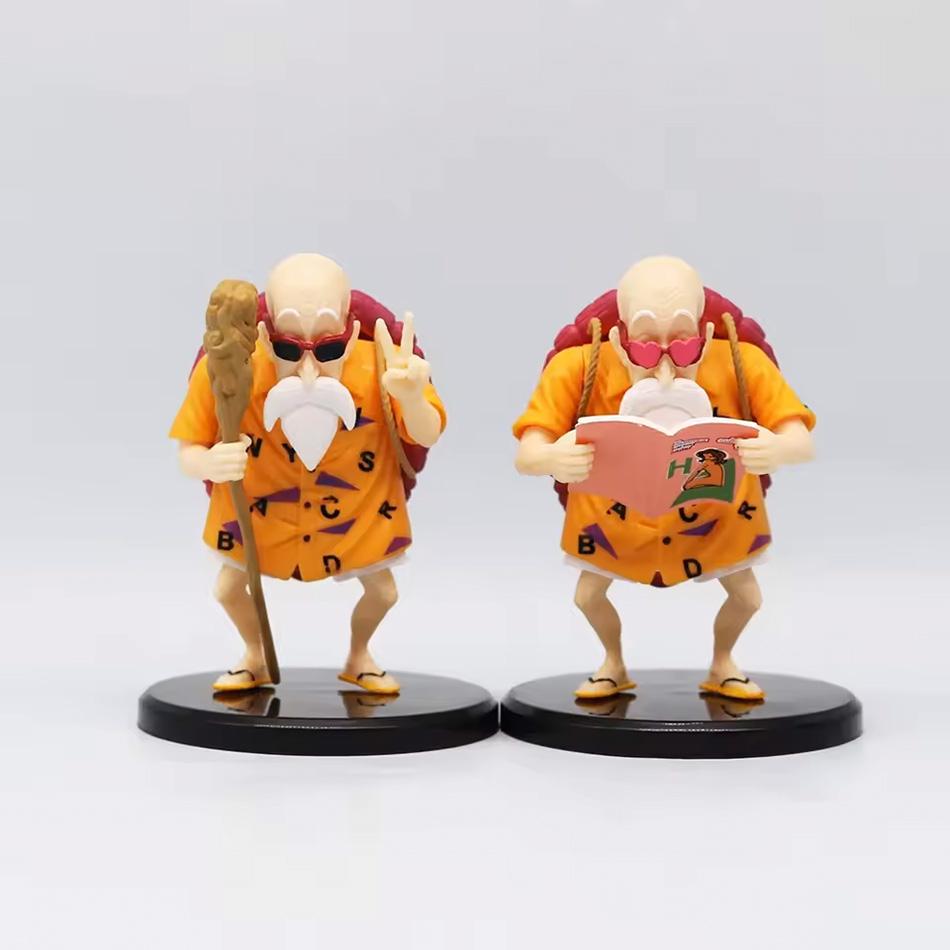 10cm Dragon Ball Z Kame Sennin Anime Figures Master Roshi Figurine Pvc Statue Desk Decoration Collection Model Toys Doll Gifts
