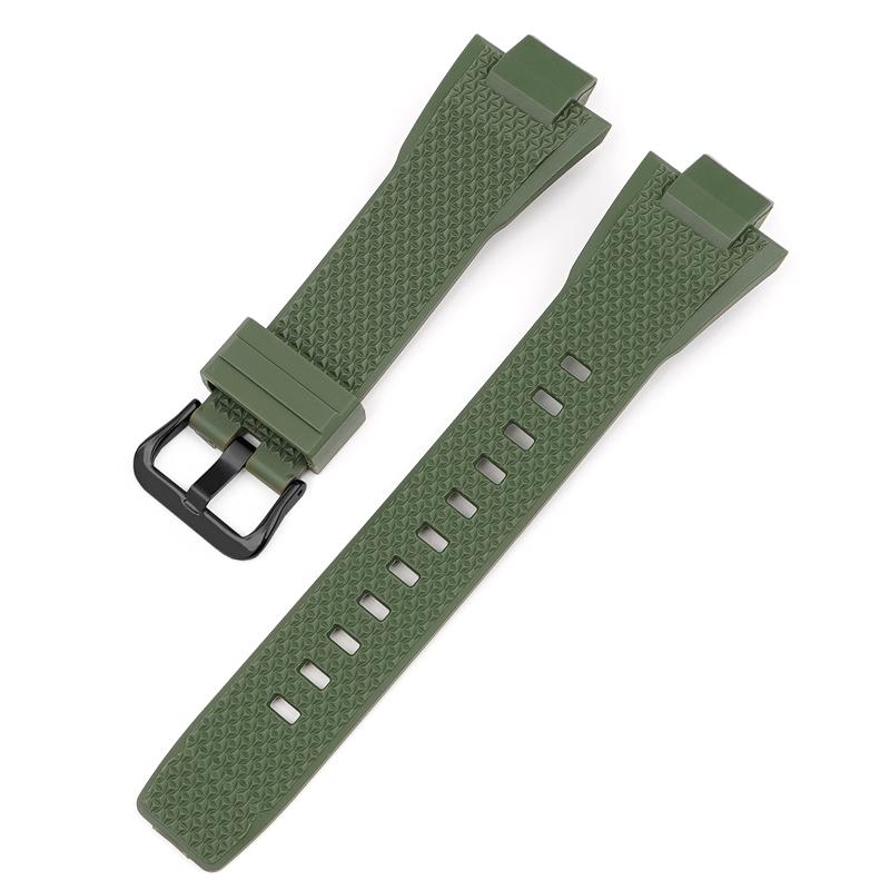 Watch Accessories For Casio G-SHOCK GST-B400 Series Resin Strap Men's Sports Waterproof Rubber Replacement Watchband Bracelet