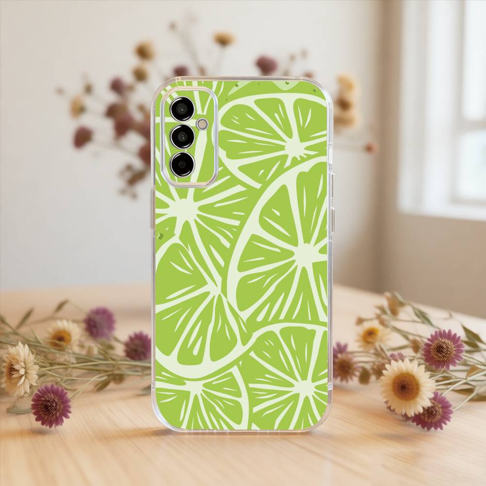 Lemon Phone Case For SamsungA10,12,20,21S,30,31,40,50,51,52,70,71 Transparent Cover