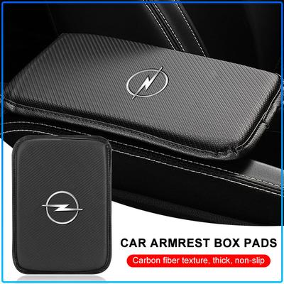 Kohlefaser Leder Auto Mittelkonsolenbox Polster Auto Armlehnenpolster Abdeckung Für Astra H G J Insignia Mokka Zafira Corsa Vectra B C D