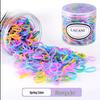 High Elasticity Black Hair Ties for Women & Children - Durable, Non-Damaging, Disposable Rubber Bands