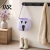 Halloween Bag Cute Treat or Trick with Handle for Kids, Reusable Non Snack Woven Candy Goodie Bag, Soft Handbag Basket Party Favors