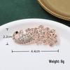 Elegant European & American Peacock Rhinestone Brooch - Versatile High-End Fashion Accessory