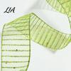 Sparkly Ribbon for Presents Stripe Sequin Christmas Ribbon, Glitter Polyester Fabric Wide Craft Decorative Mesh Party Supplies Wrapping Ribbons Wreath