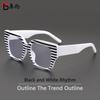 Large frame shows the face, thin anti-blue flat mirror, European and American trend street shooting travel plate color plain glasses frame