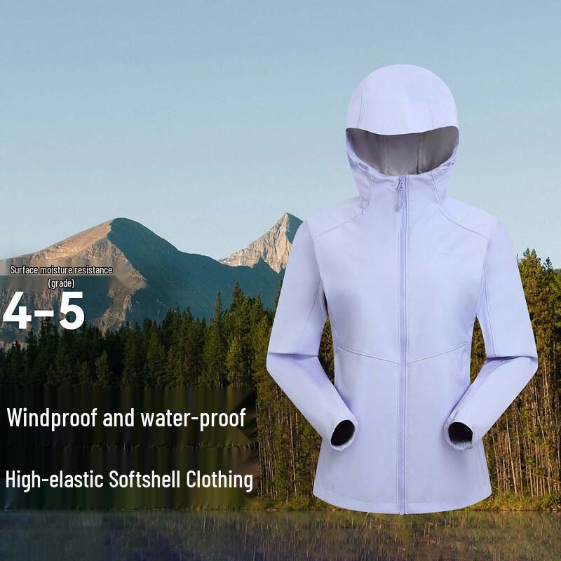 TOREAD Women s High-Elastic Water-Repellent Outdoor Softshell Jacket M