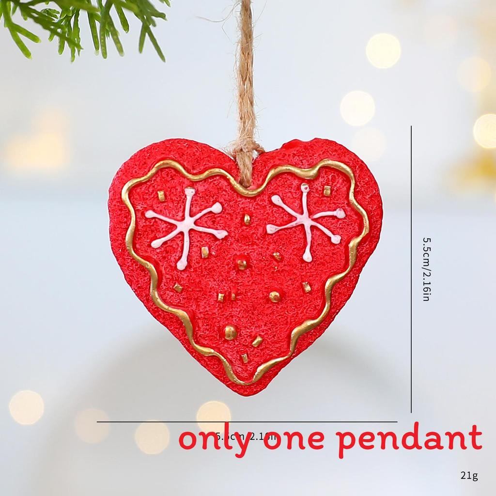 

Christmas Resin Ornaments Set With Snowflake Star Heart For Holiday Decor Hearts