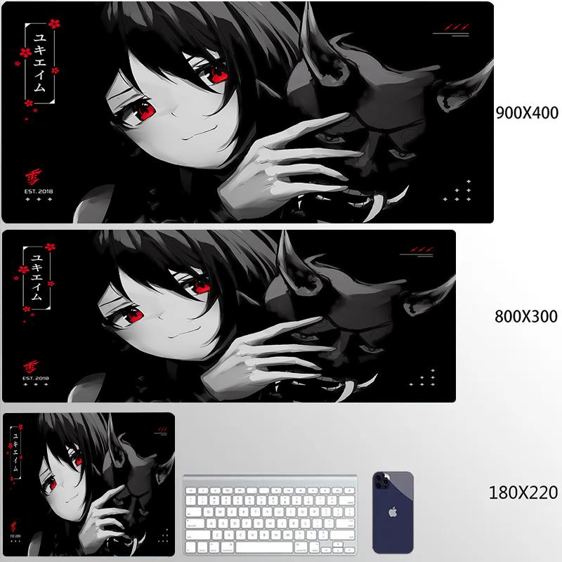 Anime Mauspade Yuki Aim Mauspade HD Druck Großes Gaming-Mauspad Spielzubehör Computertastatur Schreibtischmatte XL Gamer-Mauspad