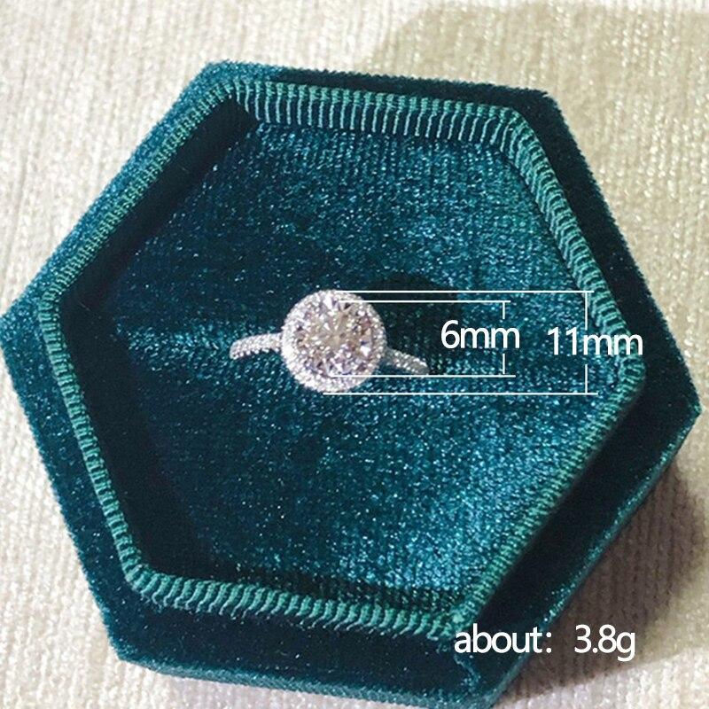 Brilliant Wedding Rings with AAA White Cubic Zirconia Proposal Engagement Rings for Women Timeless Style Classic Jewelry