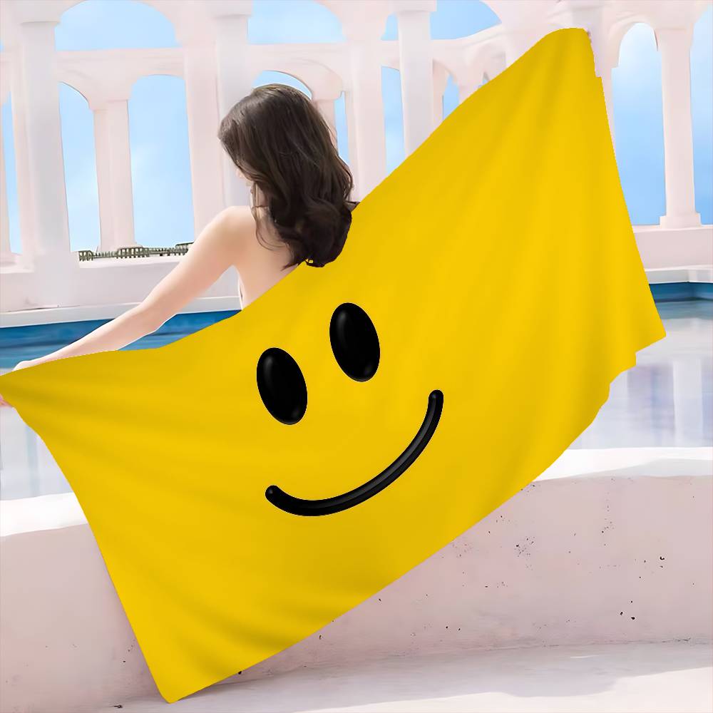 S-Smile Anime Beach Swimming Towel Soft Absorbent Washcloth Children's Gifts for Kids Travel Camping Gym