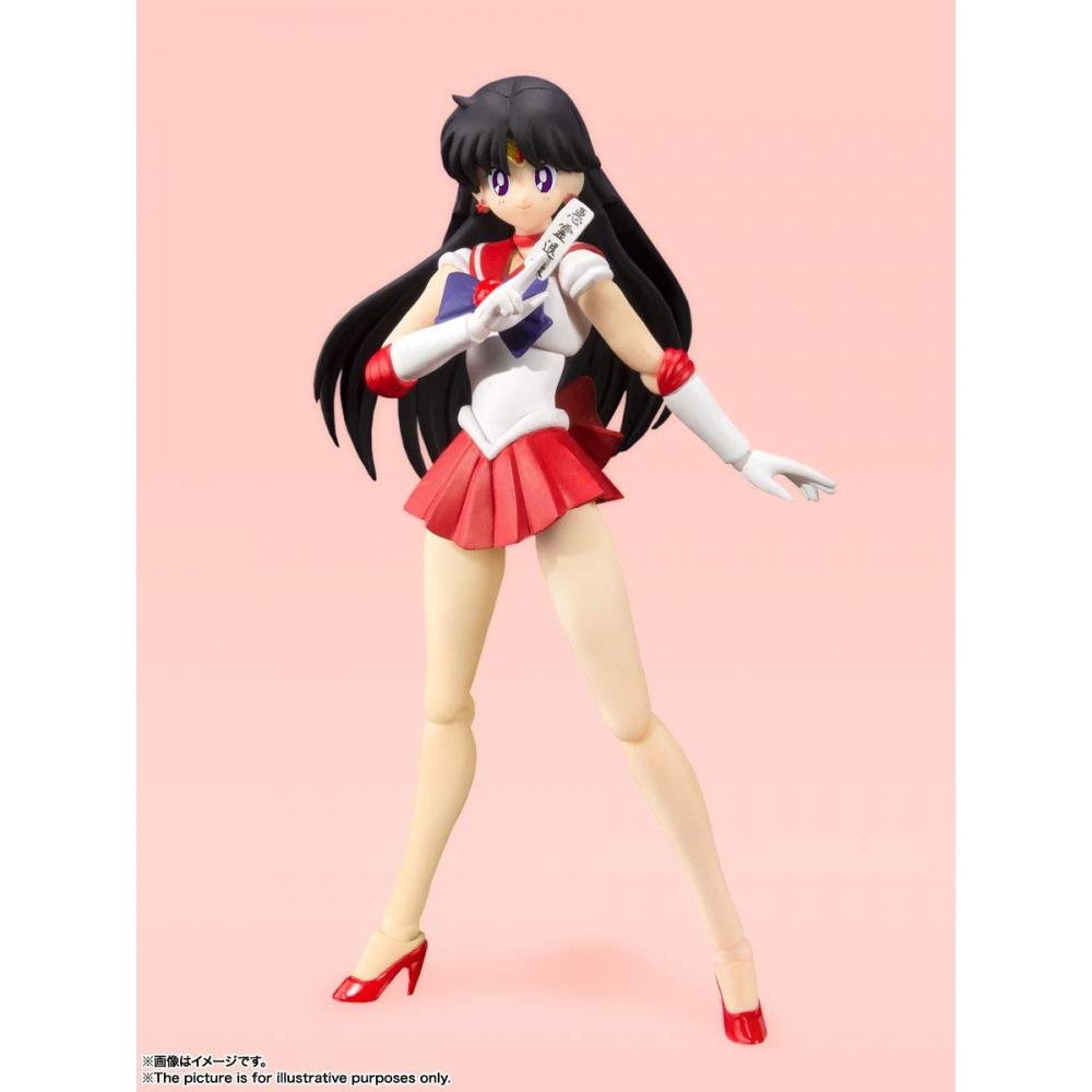 SHFiguarts Sailor Moon Sailor Mars - Barevná edice animace- (Verze pro další prodej) Cca. Pohyblivá figurka 140mm PVC&ABS lakovaná