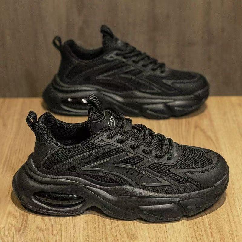 Men's Summer 2025 Breathable Trendy Thick Sole Sneakers - Casual Running Dad Shoes