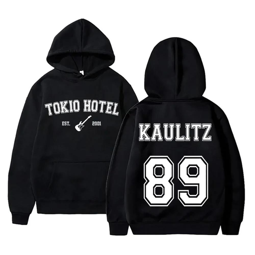 Frauen Hoodie Tokio Hotel Rock Band Rapper Kaulitz 89 Druck Herbst Frauen Hoodie Lässige Übergroße Pullover Sweatshirt Unisex Kleidung