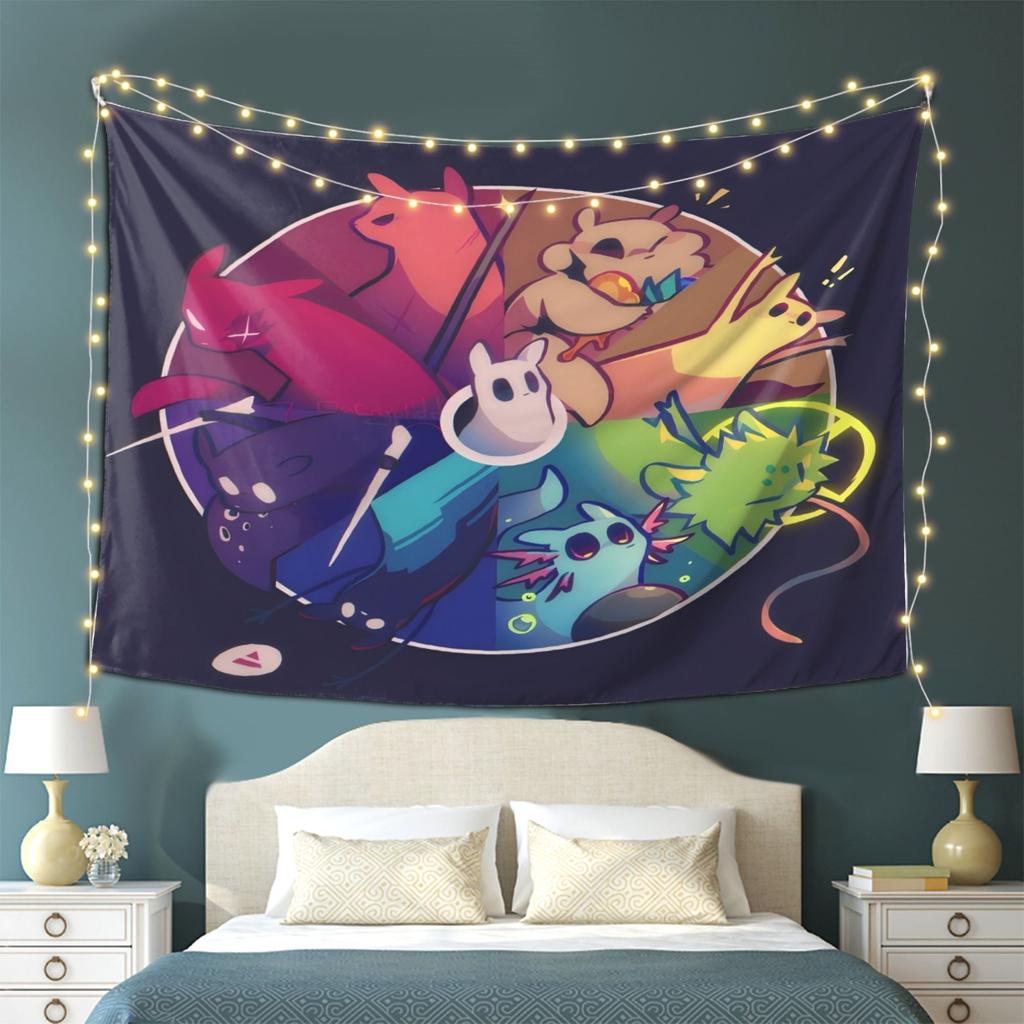 Colorful Animal Friends Tapestry Celebrating Unique Creatures with Vibrant Artworks Perfect for Home Decoration