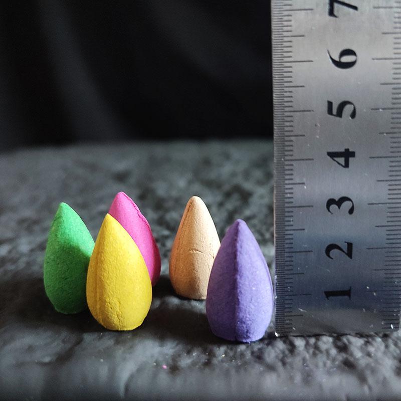 20 pcs Natural Indian Cone Insence Lavender Waterfall Reflux Tower Incense for Backflow Burner Home Tea Room Hotel Fragrance