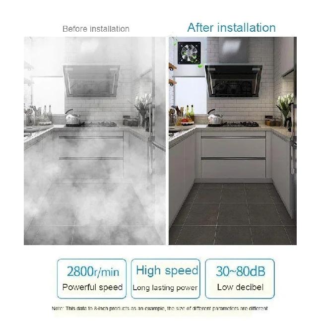 220V 4/6 Inch High Speed Exhaust Fan Household Air Ventilator Kitchen Bathroom Ceiling Silent Exhaust Fan Corrosion Resistance