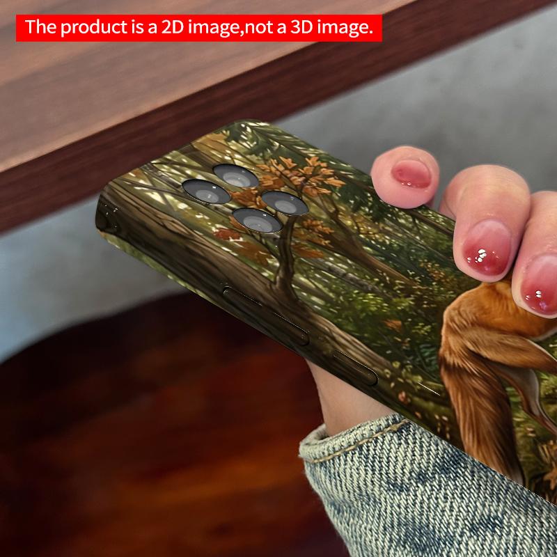2DFlat Xiaomi Redmi phone caseRed Fox in Autumn Forest Mobile Casesuitable for Redmi Note 11 12 13 14 A3 K80 15 17 Ultra